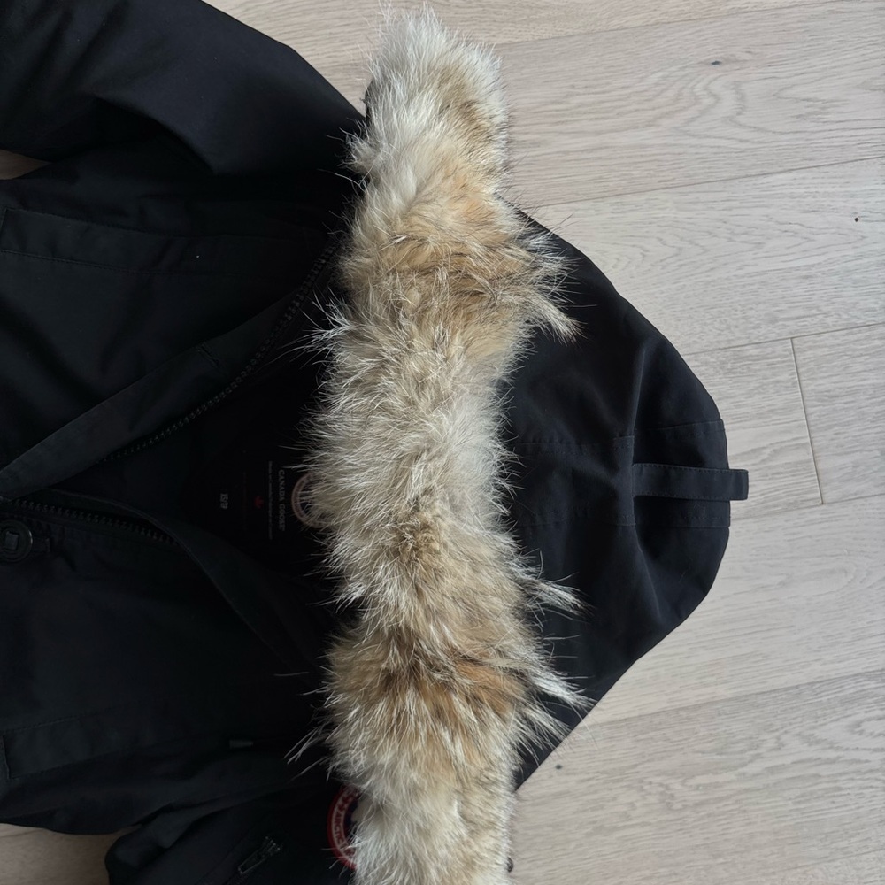 Canada Goose Montebello Parka Women Size Extra Small Black Mid Length XS 2530L - Picture 6 of 12